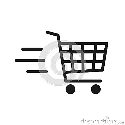 Shopping cart icon Vector Illustration