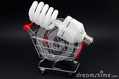 Shopping cart Stock Photo