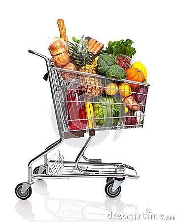 Shopping cart. Stock Photo