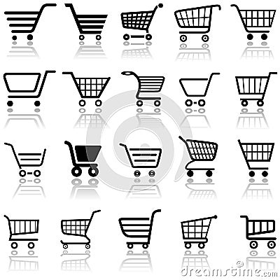 Shopping Cart Sign Vector Illustration