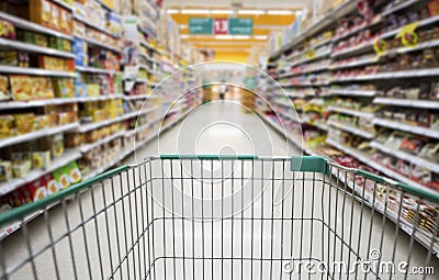 Shopping cart Stock Photo