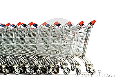 Shopping carts Stock Photo