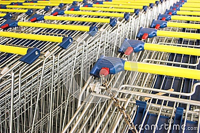 Shopping carts Stock Photo