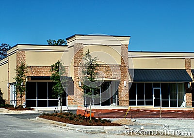 Shopping Center Construction Stock Photo