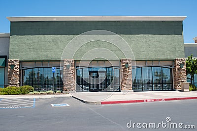 Shopping Center Strip Mall Stock Photo