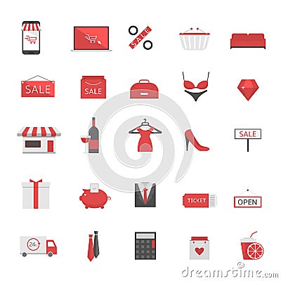 Shopping commerce icons Vector Illustration