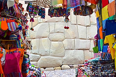 Shopping in Cusco Peru Stock Photo