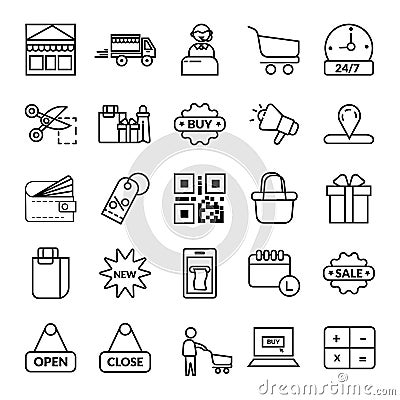 shopping, E-commerce vector icon Editorial Stock Photo