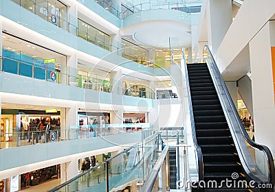 Shopping mall Stock Photo