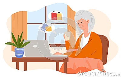 Shopping online concept Vector Illustration