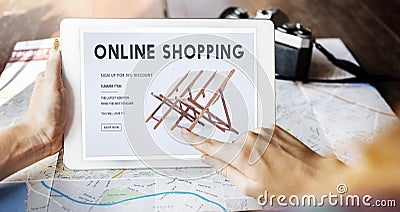 Shopping Online Shopaholics E-Commerce E-Shopping Concept Stock Photo