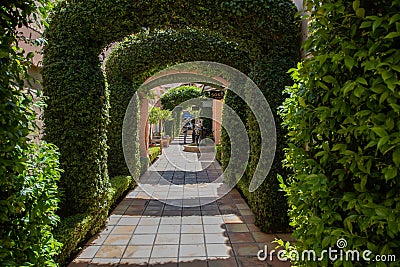 Shopping in Sonoma California Stock Photo