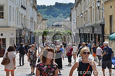 Shopping Street Editorial Stock Photo