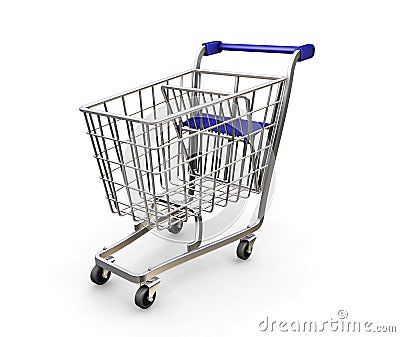 Shopping trolley Stock Photo