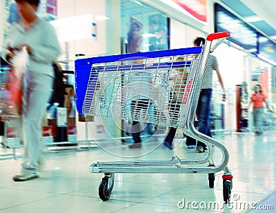 Shopping Trolley Stock Photo