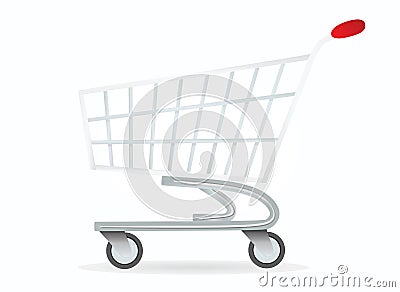 Shopping trolley Vector Illustration