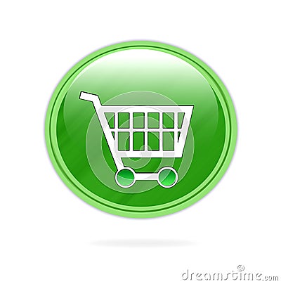 Shopping trolley icon Stock Photo