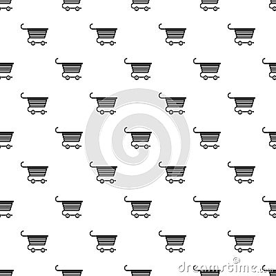 Shopping trolley pattern vector Vector Illustration