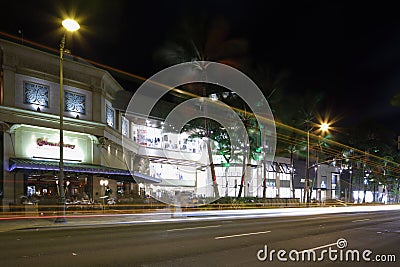 Shops at the Royal Hawaiian Center Oahu Editorial Stock Photo