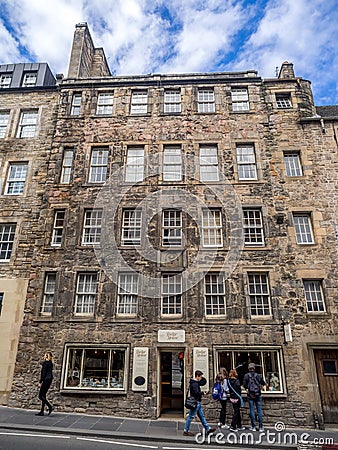 Shops, Royal Mile, Edinburgh Scotland Editorial Stock Photo