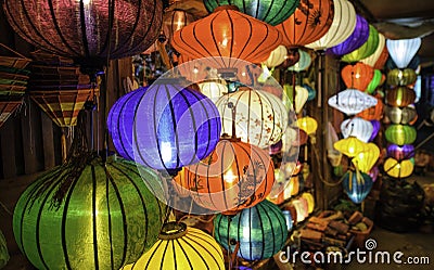 Chinese lanterns in hoi-an,vietnam 2 Stock Photo