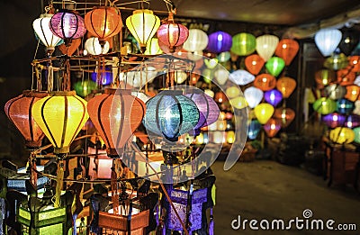 Chinese lanterns in hoi-an, vietnam Stock Photo