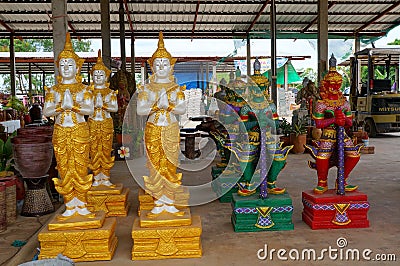 Shops statues Editorial Stock Photo