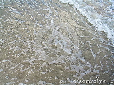 Shore foam Stock Photo