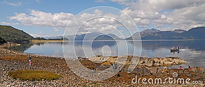 The Shore of Loch Linnhe Stock Photo