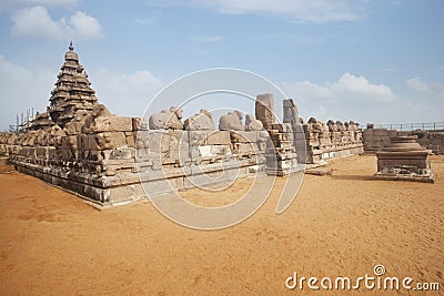 Shore Temple at Mahabalipuram Stock Photo