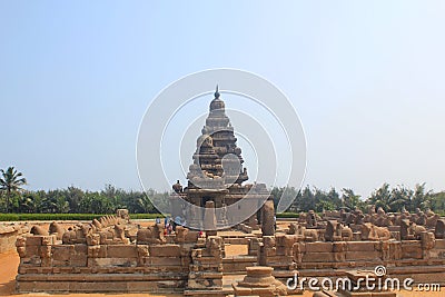 Shore temple in Mahabalipuram, India Editorial Stock Photo