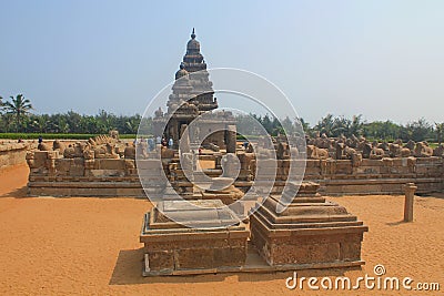 Shore temple in Mahabalipuram, India Editorial Stock Photo