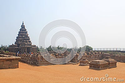 Shore temple in Mahabalipuram, India Editorial Stock Photo