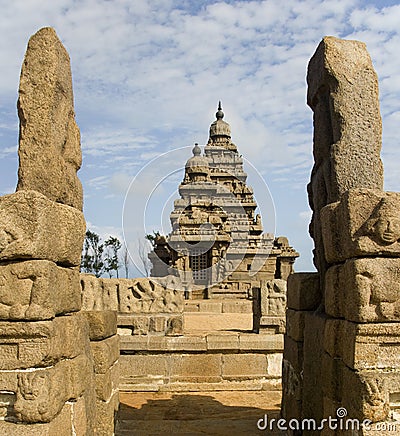 Shore Temple - Mamallapuram - Tamil Nadu - India Stock Photo