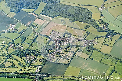 Shoreham and War Memorial, aerial view Editorial Stock Photo