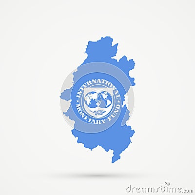 Shors ethnic territory Mountainous Shoria, Russia map in International Monetary Fund IMF flag colors, editable vector Vector Illustration