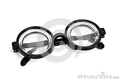 Short-sighted glasses Stock Photo