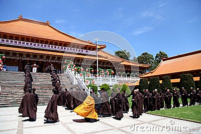 Short Term Monastic Retreat @ Nan Tien Temple Australia Editorial Stock Photo