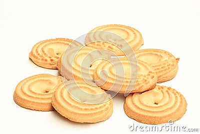 Shortbread biscuits Stock Photo