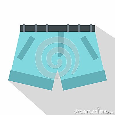 Shorts icon, flat style Vector Illustration