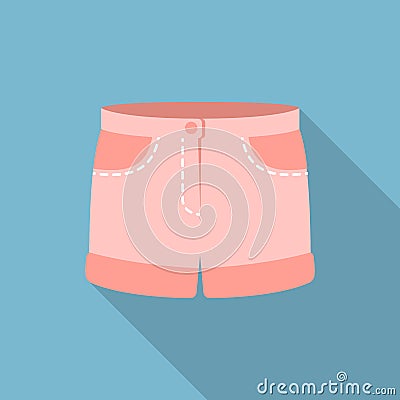 Shorts icon of vector illustration for web and mobile Vector Illustration