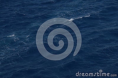 Shot Of The Aegean Sea With Its Beautiful Blue Indigo Color. Art History Architecture Stock Photo