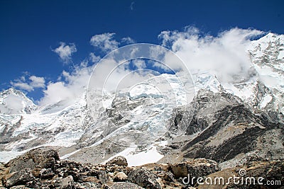 Shot from the Everest Basecamp trail in Nepal Stock Photo