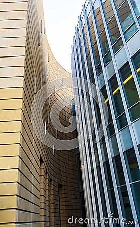 Shot of a fragment of urban architecture . City Editorial Stock Photo