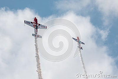 G Force Aeros little and large climbing side by side Editorial Stock Photo