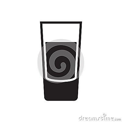 Shot glass icon isolated on white background. Vector Illustration