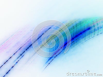 Shot of gradual rhythmic light trail - perfect for futuristic backgrounds or wallpaper Stock Photo