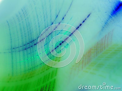 Shot of gradual rhythmic light trail - perfect for futuristic backgrounds or wallpaper Stock Photo