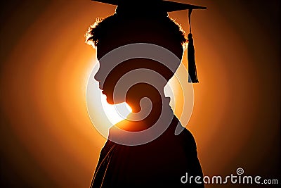 Shot of graduation hat during commencement success graduates. Generative AI Stock Photo