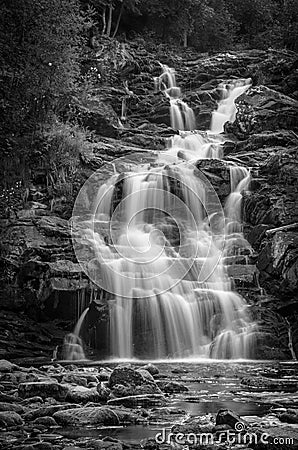 Shot of high waterfall Stock Photo